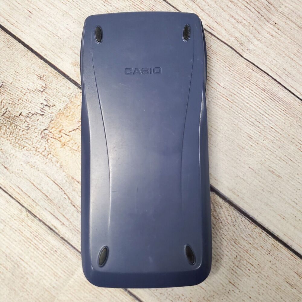 Casio FX-9750GII White Blue Graphing Calculator With Cover Tested Works